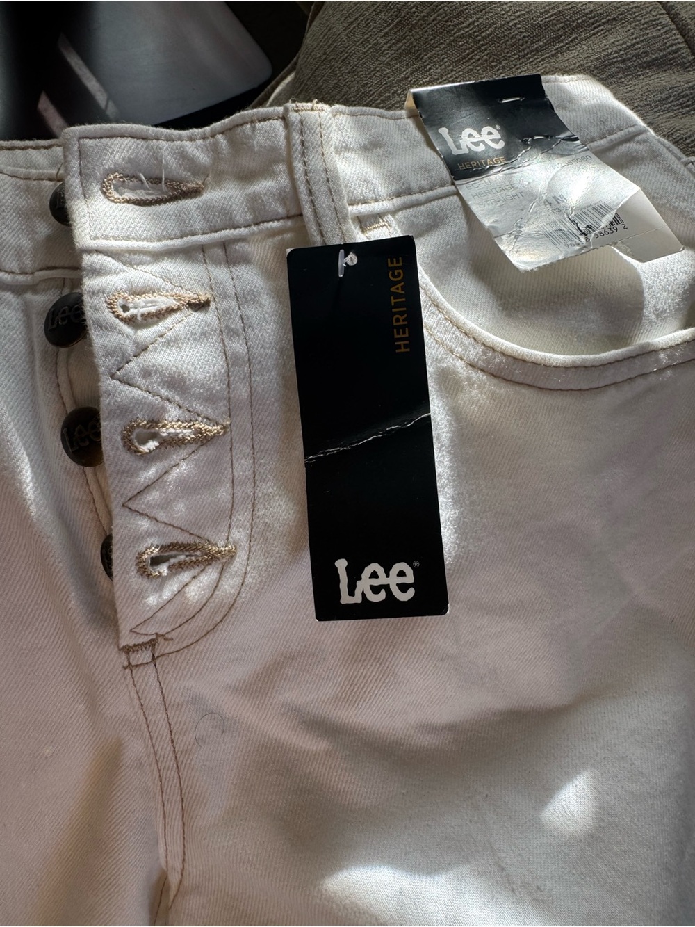 Lee Ecru Heritage jeans new with tags